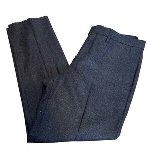 Ted Baker Wool Blend Trousers Dress Pants Navy Speck